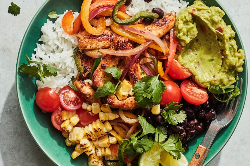 Chicken Fajita Bowl + Potatoes