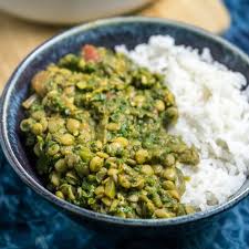 Lentil Spinach Curry + Wild Rice