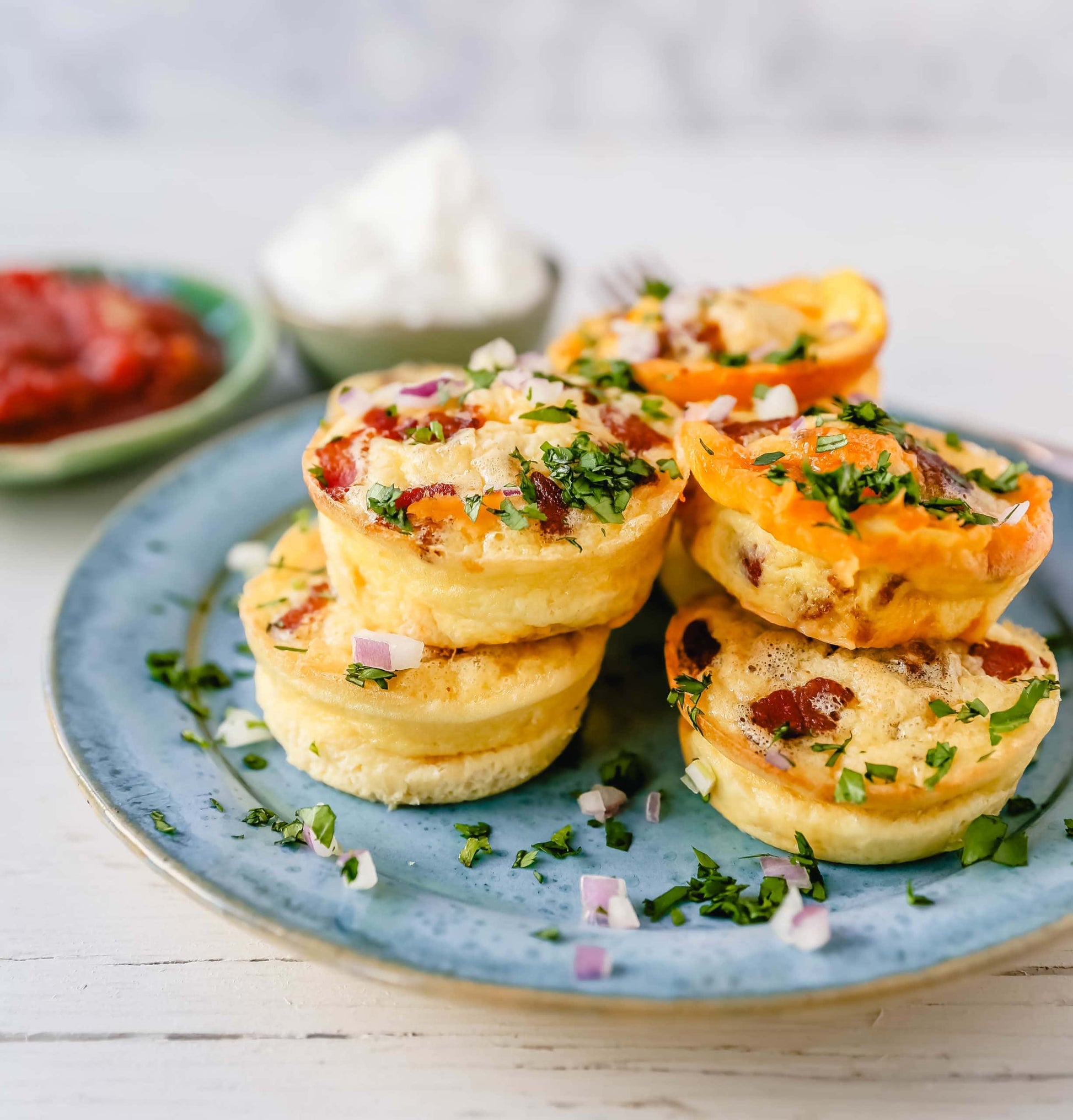 Egg Bites - Bell Pepper, Spinach, and Low Fat Mexican Cheese