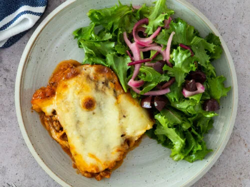 Eggplant Lasagna + Salad