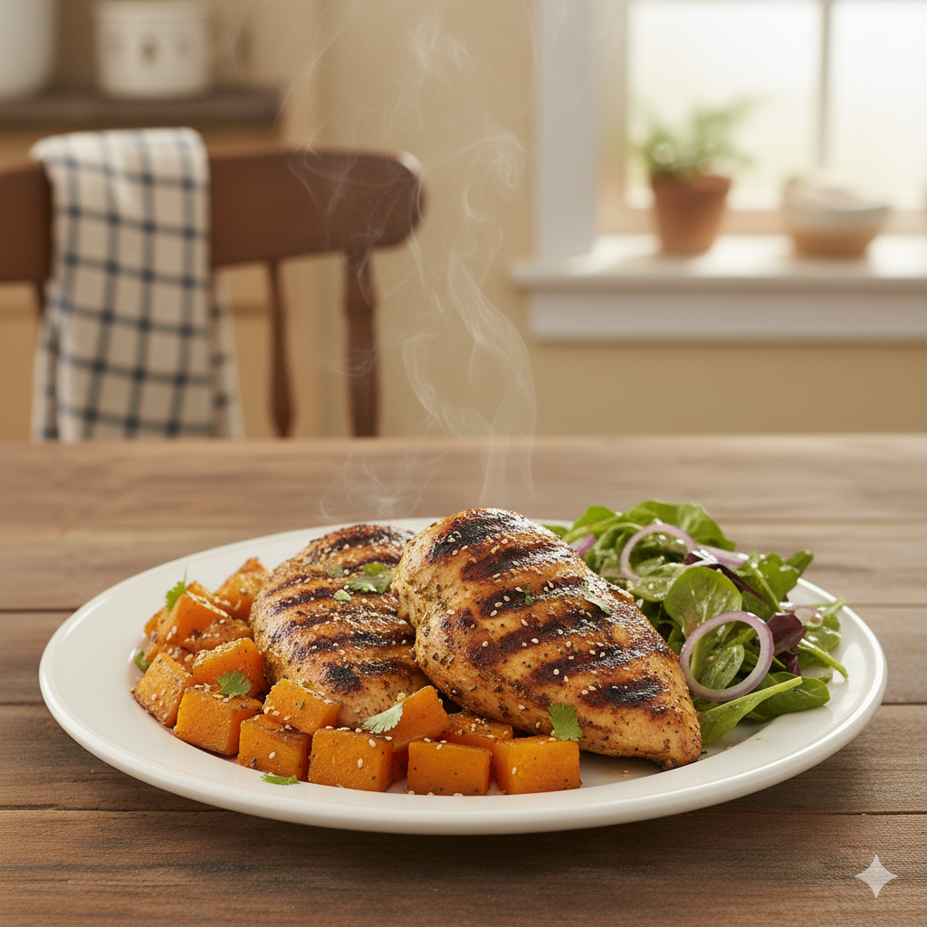 Moroccan Chicken with Butternut Squash