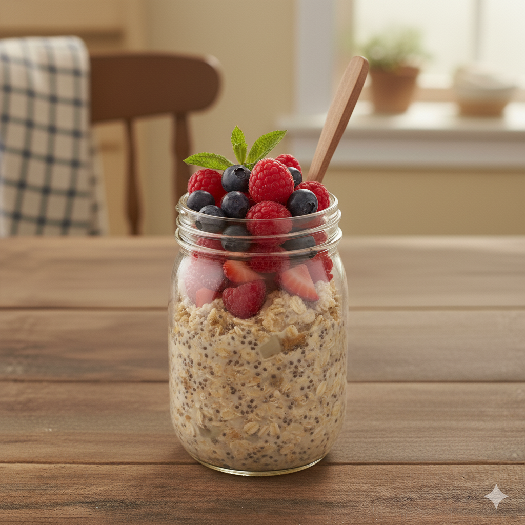 Overnight Oats- Mixed Berries