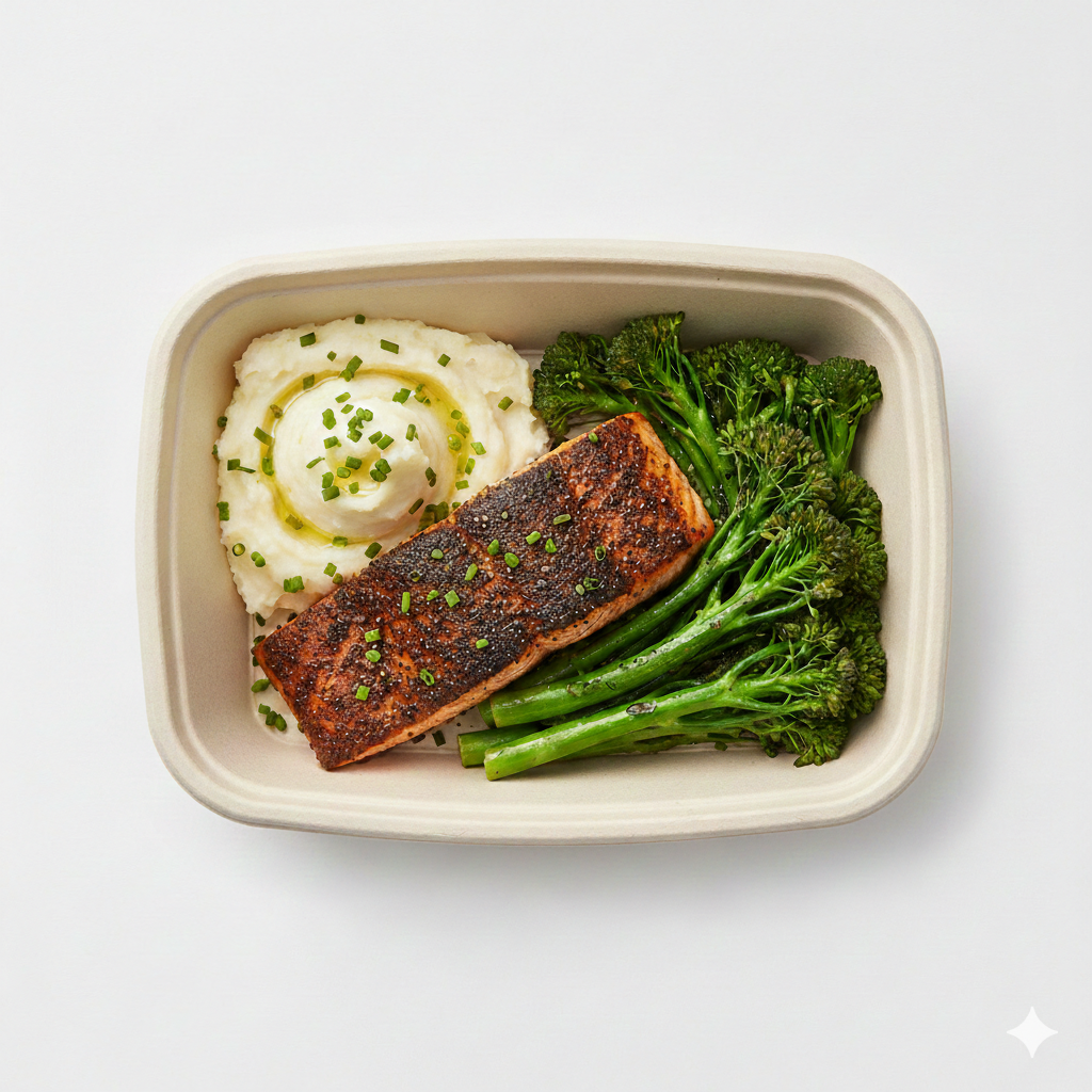 Blackened Salmon + Broccolini