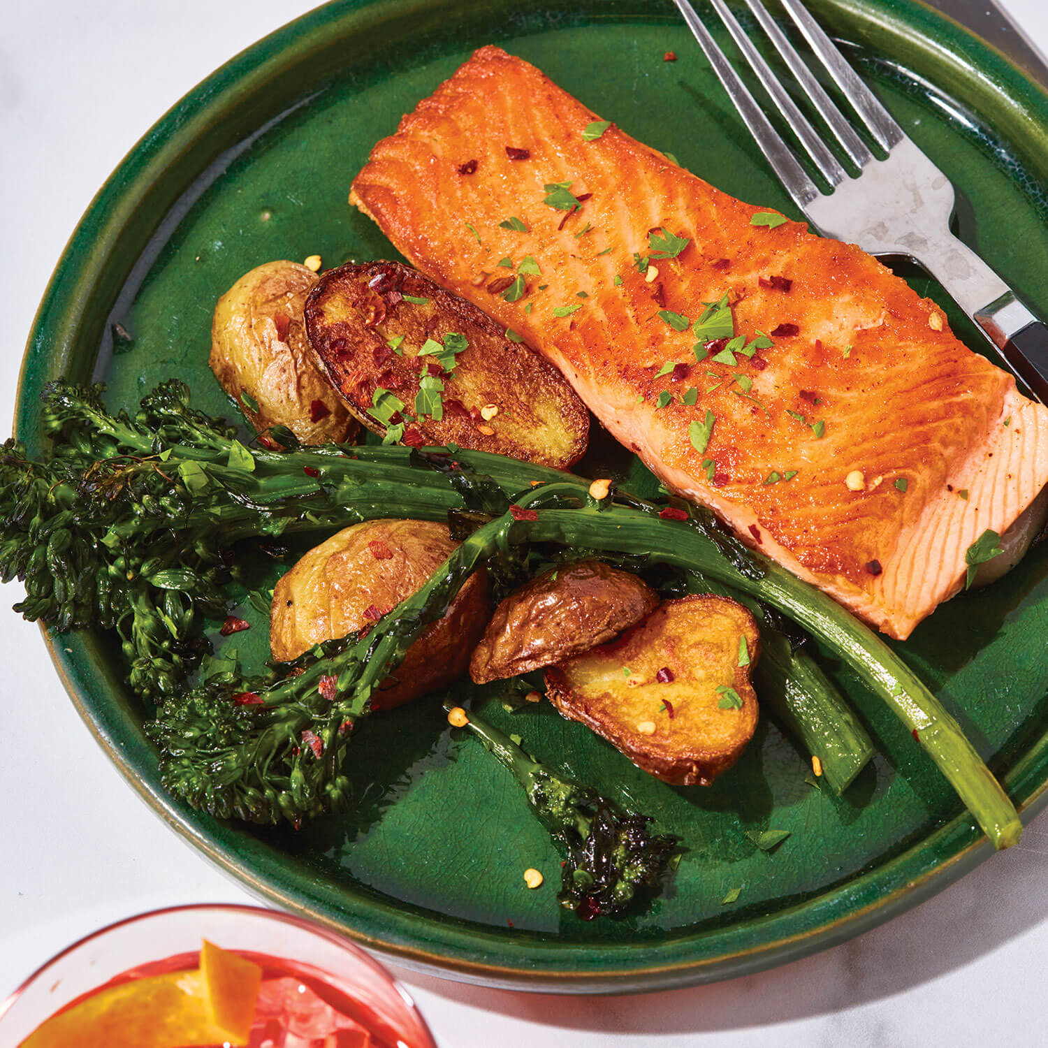 Blackened Salmon + Broccolini