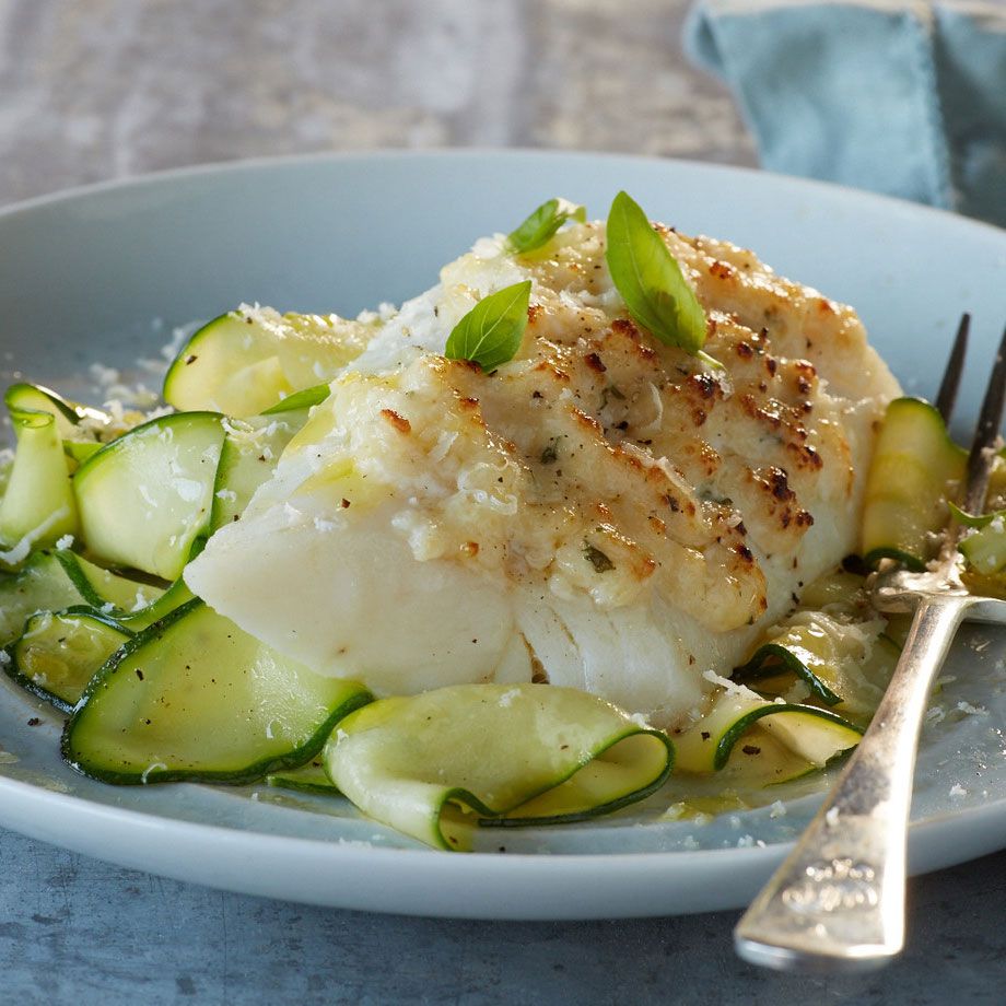 Grilled Cod + Roasted Zucchini